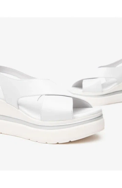 Nerogiardini Slingback Platform Sandal In White