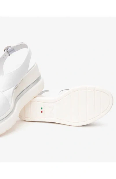 Nerogiardini Slingback Platform Sandal In White