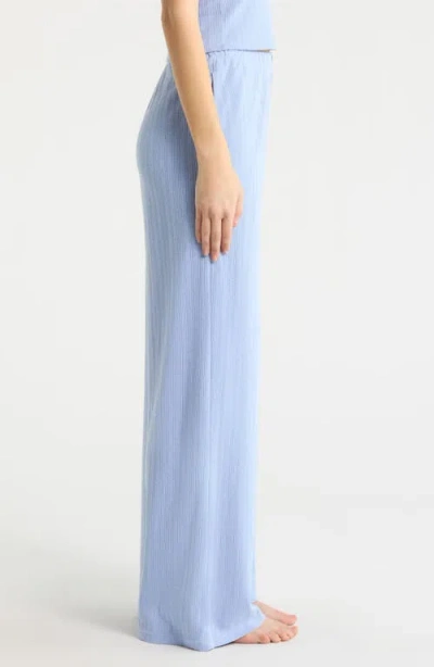 Lunya Pointelle Wide Leg Pajama Pants In White