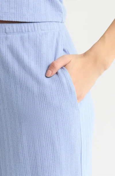 Lunya Pointelle Wide Leg Pajama Pants In White