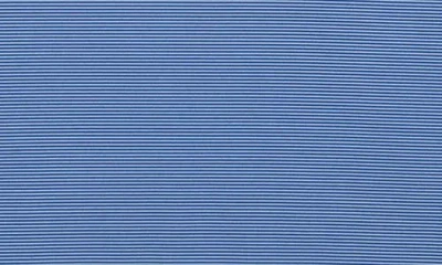 Scott Barber Micro Stripe Polo In Blue