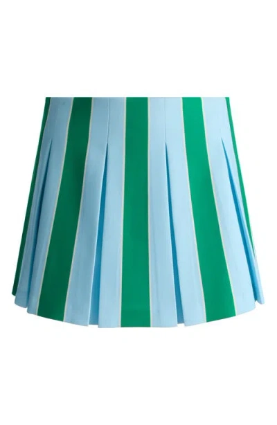 Alice And Olivia Emilie Low-rise Pleated Mini Skirt In Pattern