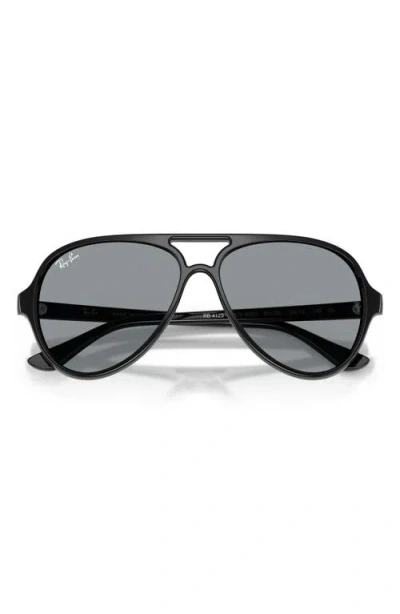 Ray Ban Cats 5000 Classic Sunglasses Black Frame Grey Lenses 59-13