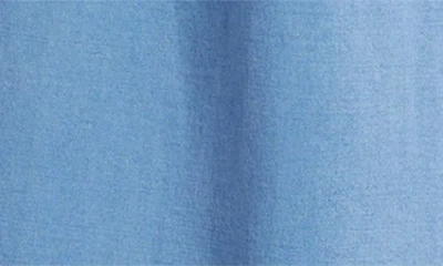 Hue Wide Leg Pull-on Denim Pants In Blue