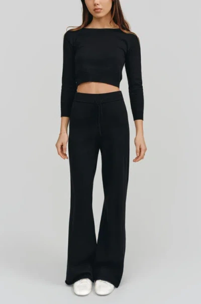 Kathryn Mccarron Alex Drawstring Pants In Black