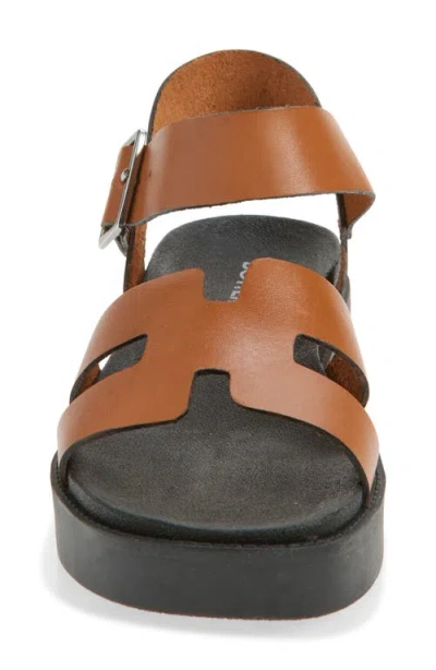 Bottero Botriley Ankle Strap Platform Sandal In Brown