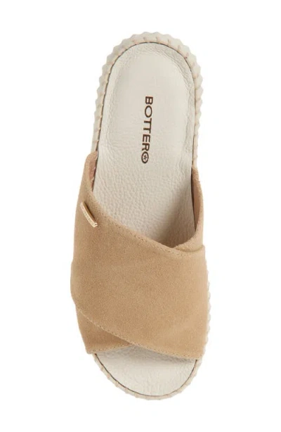 Bottero Botolga Flex Platform Wedge Slide Sandal In Brown
