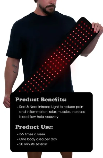 Fringe Wireless Red Light Therapy Extra Long Wrap In Black