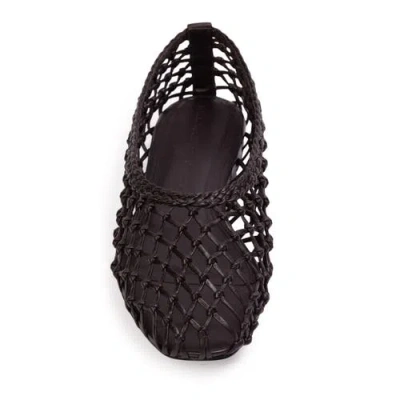 Black Suede Studio Sonia Flat Black Coffee In Brown