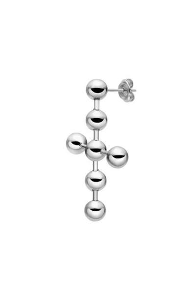 Diesel Cross Drop Earring In Purple