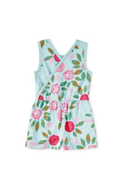 Tea Collection Reversible Wrap Romper In Blue