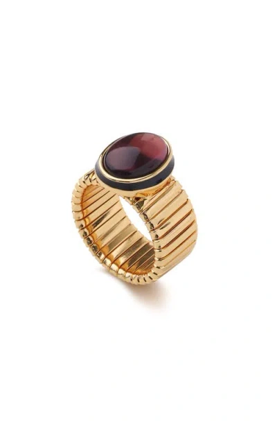 Retro Chic Gladiator Legacy Ring In Orange