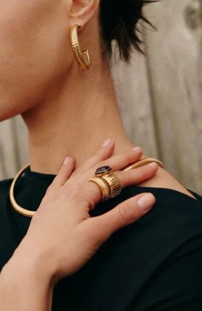 Retro Chic Gladiator Legacy Ring In Orange