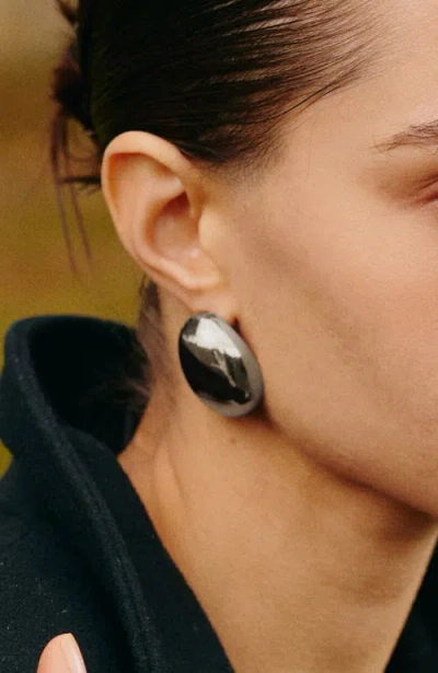 Retro Chic Orbit Earring In Red