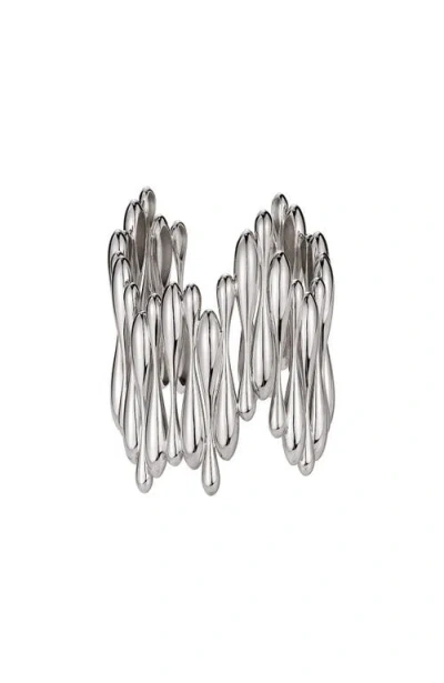 Retro Chic Rain Drop Bangle In Orange