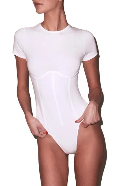 Fleur Du Mal Organic Cotton T-shirt Bodysuit In Multi