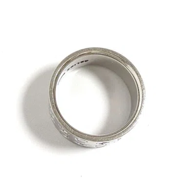 Pre-owned Celine Silver Band Ring ()