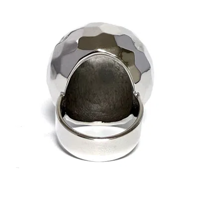 Pre-owned Chanel Silver Band Ring ()