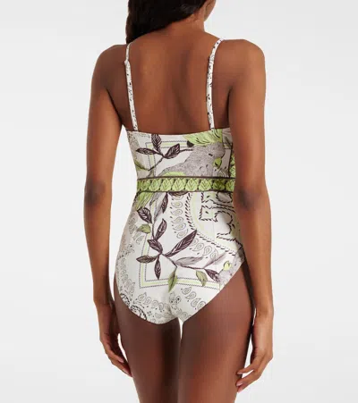 Tory Burch Printed Swimsuit In Multi