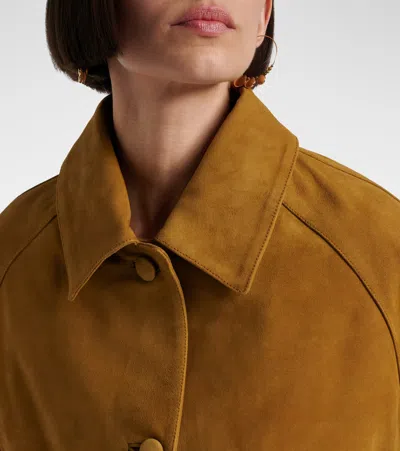 Dorothee Schumacher Buttoned Patch-pocket Jacket In Brown