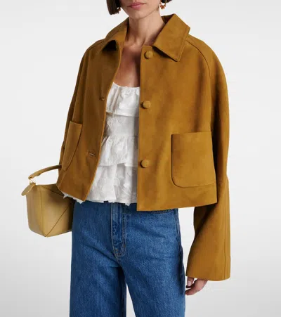 Dorothee Schumacher Buttoned Patch-pocket Jacket In Brown