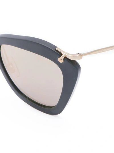 Shop Miu Miu 'noir' Sunglasses In Black