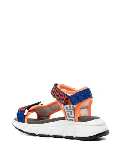 Versace Greca Sandals In Multi