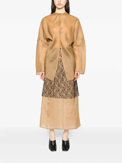 Yeareast Silk Blouse In Pattern