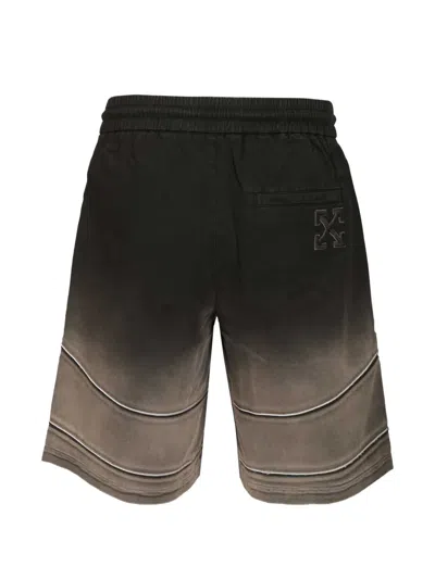Off-white Drawstring Athletic Shorts In Black