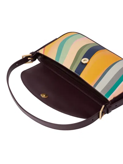 Paul Smith Swirl Leather Shoulder Bag In Multi