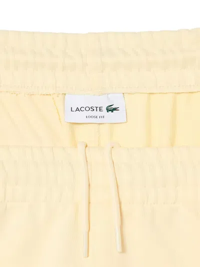 Lacoste Drawstring Zip-pocket Trousers In Neutral