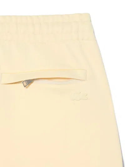 Lacoste Drawstring Zip-pocket Trousers In Neutral