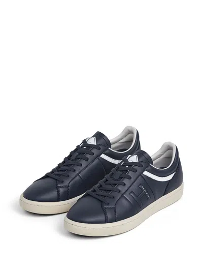 Hackett Stripe Logo Sneakers In Blue