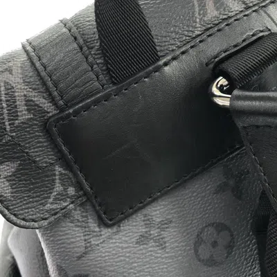 Pre-owned Louis Vuitton Black Gris Monogram Eclipse Monogram Eclipse Coated Canvas Backpack ()