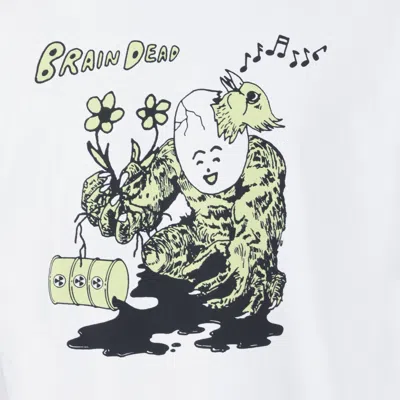 Brain Dead Nuclear Evolution Printed T-shirt In White