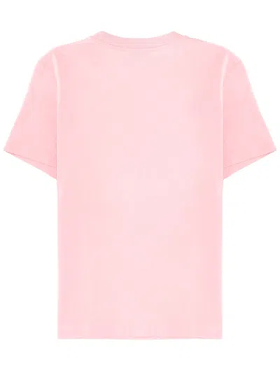 Casablanca Women Airbrush Smiley Fitted Short-sleeve T-shirt In Pink