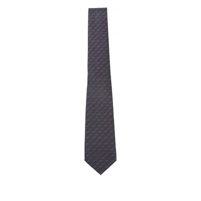 Gucci Pattern Tie In Black