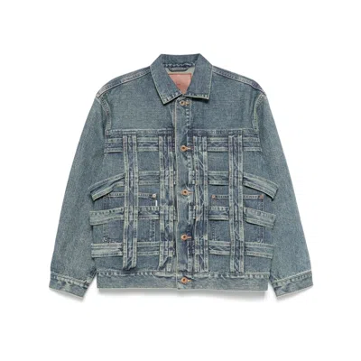 Sugarhill Basket-weave Jacket In Blue