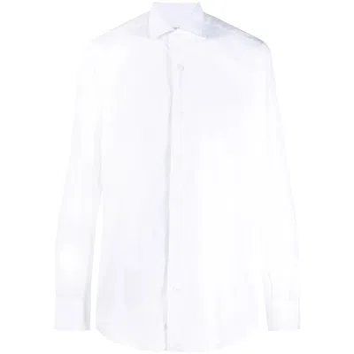 Mazzarelli Plain Buttoned Shirt In White