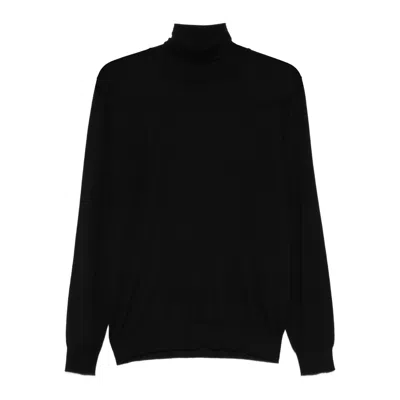 Fedeli Turtleneck Sweater In Black