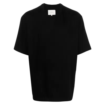 Studio Nicholson Bric T-shirt Blue Regular Fit In Black