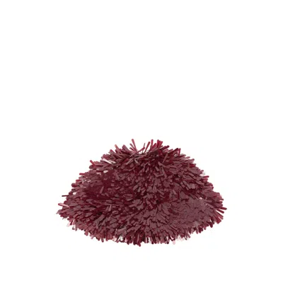 Alanui Bordeaux Polyvinyle Blend Sunset On Manhattan Beanie Hat In Pink