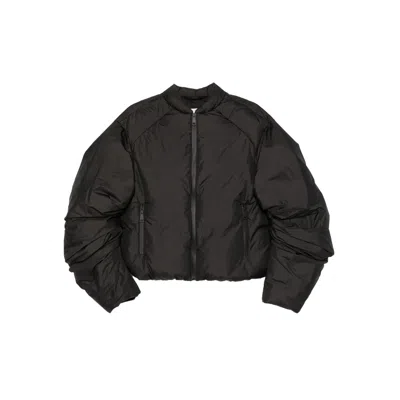 Khrisjoy Quilted Zip-front Jacket In Black