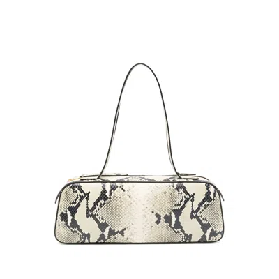 Khaite Simona Python-embossed Leather Shoulder Bag In Multi