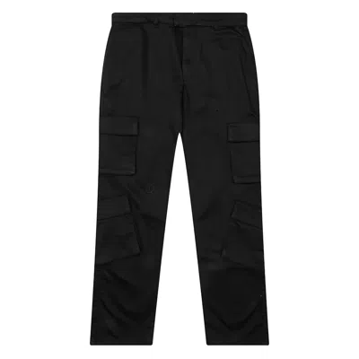 Represent Cargo Trousers Featuring Multiple Pockets In Black