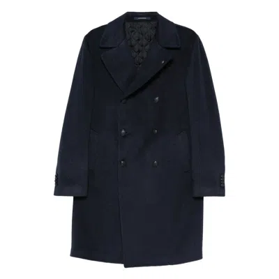 Tagliatore Double-breasted Coat In Multi