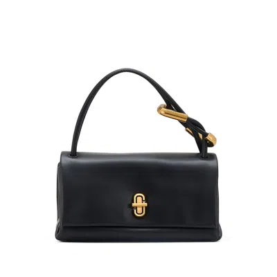 Marc Jacobs Spacious Dual Shoulder Bag Made Of Leather In Black