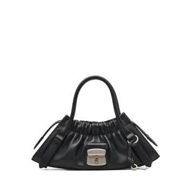 Marc Jacobs The Cristina Small Satchel Leather Cross-body Bag In Black