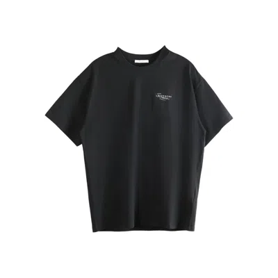 Givenchy Front Stamp-style Graphic Print T-shirt In Black