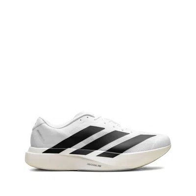 Adidas Originals Adidas Adizero Evo White Sneakers With Signature 3-stripes In Gray